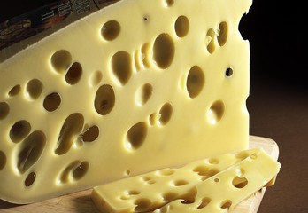 Emmental, French Cheese made from Cow's Milk