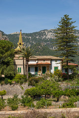 Fototapeta na wymiar Vil.la Francisca, casa modernista, diseñada en 1908 por Guillem Puig Salvà, discípulo de Gaudí, Bunyola, Mallorca, Balearic Islands, Spain