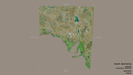 South Australia - Australia. Bounding box. Satellite