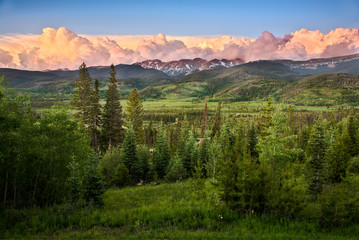 Sunset atop the Continental Divide, Winter Park, Colorado