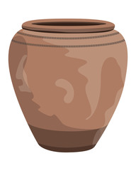 isolated jar on white background vector design