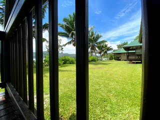 Fototapeta premium view through the deck