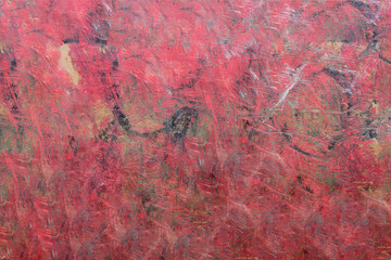 Maple wood with paint splatters and scratches. Abstract art. Background texture.