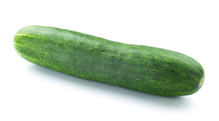Close-up of fresh cucumber on bright background