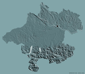 Oberösterreich, state of Austria, on solid. Administrative