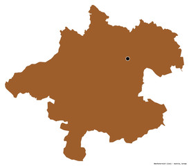 Oberösterreich, state of Austria, on white. Pattern
