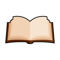 Isolated open book icon