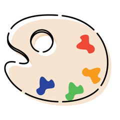 Isolated paint palette icon