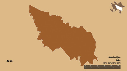 Aran, region of Azerbaijan, zoomed. Pattern