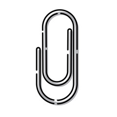 Isolated paper clip icon