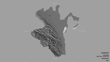 Fototapeta premium Lankaran - Azerbaijan. Bounding box. Bilevel