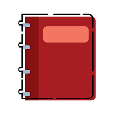 Isolated notebook icon