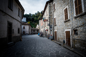 Earthquake at Arquata del Tronto in the center of Italy