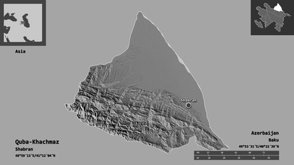 Naklejka premium Quba-Khachmaz, region of Azerbaijan,. Previews. Bilevel