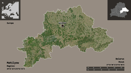 Mahilyow, region of Belarus,. Previews. Satellite