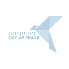 Blue Paper bird vector illustration