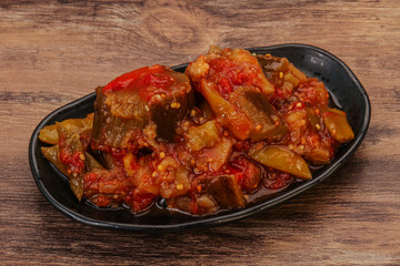 Caucasian vegan cuisine - ajapsandali with vegetables