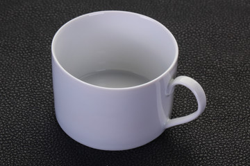 Empty ceramic cup