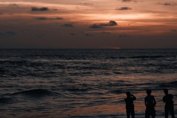 Fototapeta premium sunset on the beach