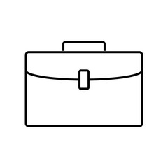 Business bag icon isolated flat style.