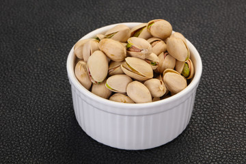 Pistachio nuts heap