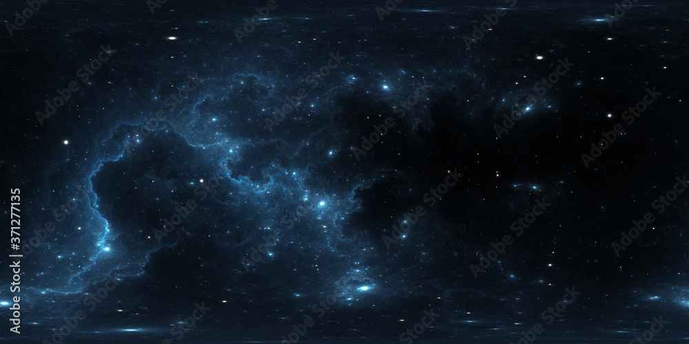 Wall mural 360 degree space background. mysterious structures of the interstellar molecular clouds. extreme dee