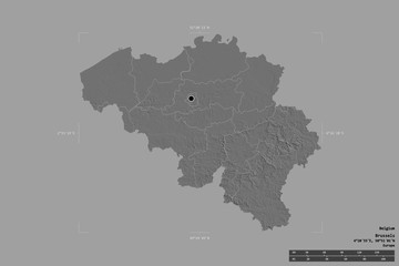 Regional division of Belgium. Bilevel