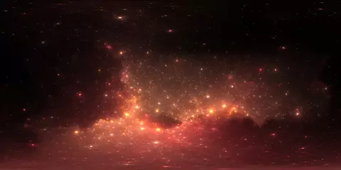 360-Grad-Raumhintergrund. Rätselhafte Strukturen der interstellaren Molekülwolken. Extrem tiefes Feld. Panorama, Umgebung 360°-HDRI-Karte. Gleichwinklige Projektion © Peter Jurik