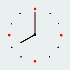 Creative clock face vector  design 