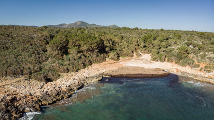 Obraz premium Cala Varques, Manacor, Mallorca, Balearic Islands, Spain