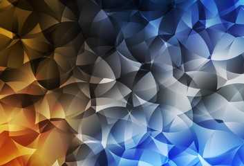 Obraz premium Light Blue, Yellow vector gradient triangles template.
