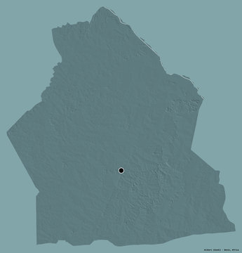 Alibori, department of Benin, on solid. Administrative