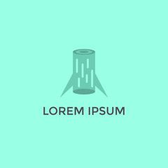 ABSTRACT ILLUSTRATION ROCKET TUBE LOGO DESIGN VECTOR