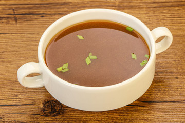 Japanese tradtitional Miso soup with tofu