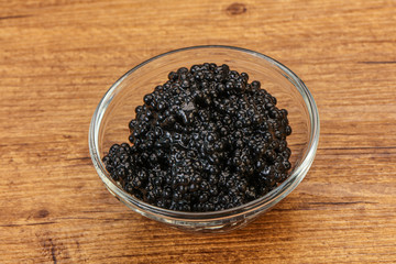 Luxury strugeon fish black caviar