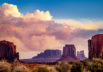 Monument valley pancake flats and Thunderbird mesa
