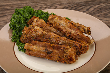 Stewed pork ribs with spices
