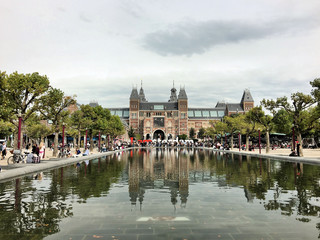 the palace in the park in Amsterdam