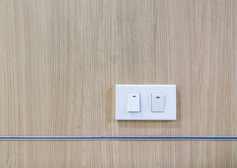Modern light switch (plastic frame).