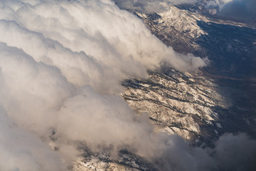 Fototapeta na wymiar Aerial view of mountains 15