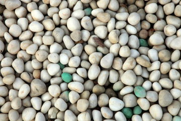 white and black pebbles