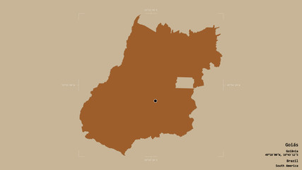 Goiás - Brazil. Bounding box. Pattern