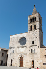 Fototapeta na wymiar Parish church of San Michele Arcangelo in the center of Bevagna