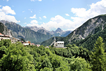 Fototapeta na wymiar A Church in the Austrian Mountains