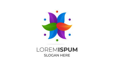 Vector leaf, modern shape and monochromatic one. Abstract emblem, design concept, logo, logotype element for template.H latter modern logo with company .charity company logo design 