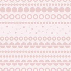 Dusty Pink Dotted geometric seamless vector pattern