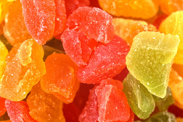 Sweet Candied Fruit closeup
