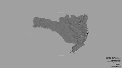 Santa Catarina - Brazil. Bounding box. Bilevel