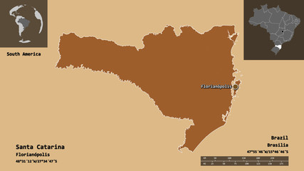Santa Catarina, state of Brazil,. Previews. Pattern