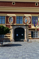 The old town hall on the Jurisics square in Koszeg, Hungary